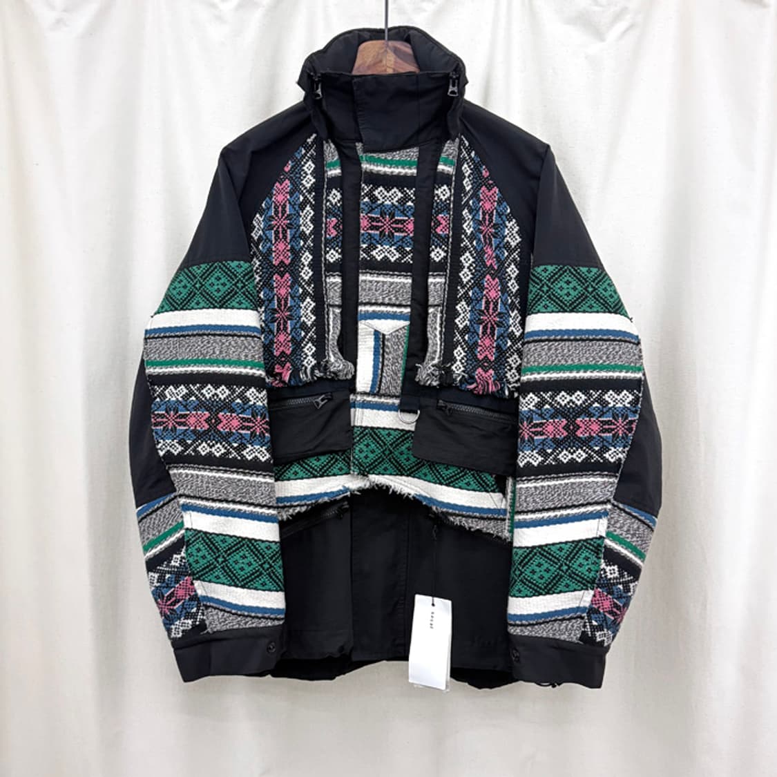 사카이 러그 자카드 블루종 자켓 새상품 상품이미지2