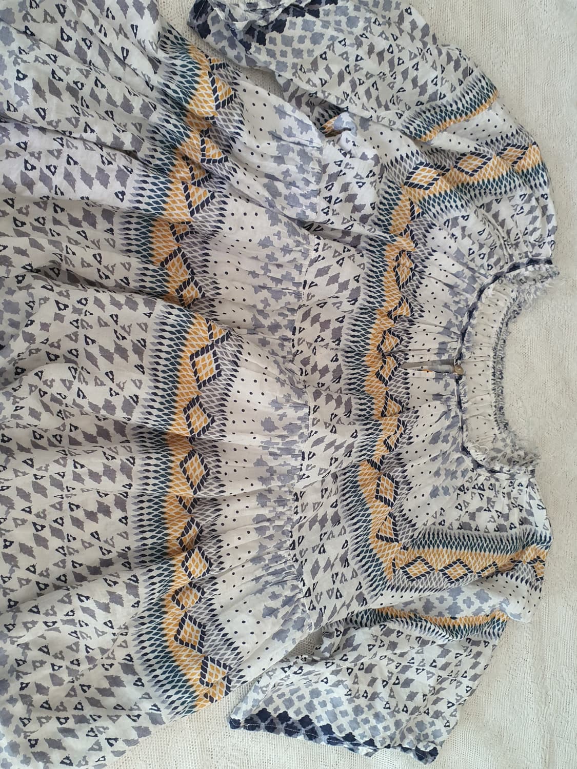 [히피룩] 패턴 블라우스 7부 Free 사이즈 보헤미안 상품이미지4