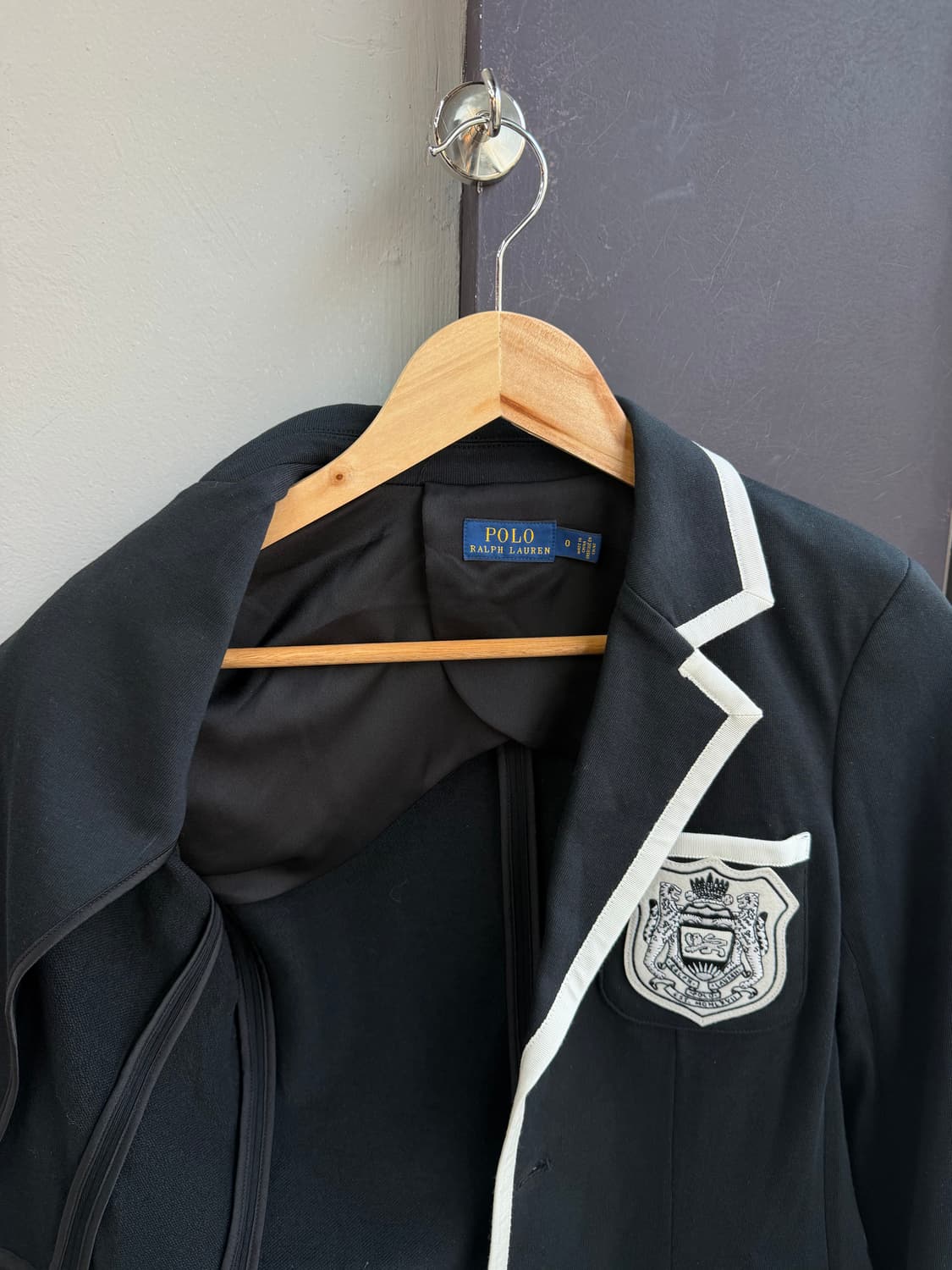 0/ 폴로랄프로렌 파이핑 자수로고 블레이저 자켓 상품이미지7