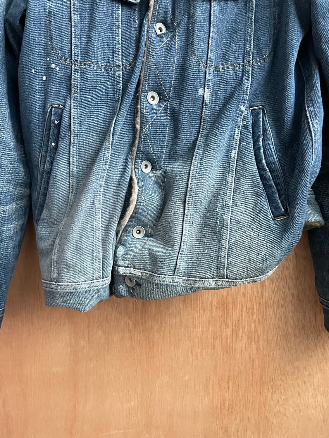 미하라야스히로 트위스트 데님 자켓 상품이미지5