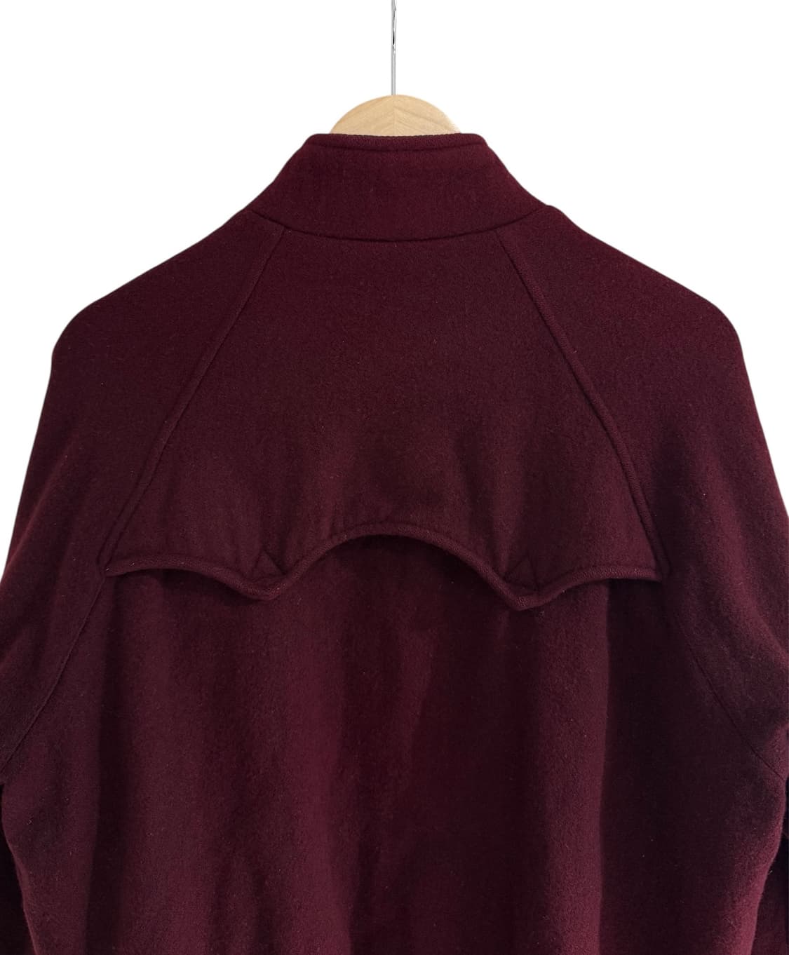 폴로 랄프 로렌 90‘s 버건디 울 쉴드패치 헤링턴 바라쿠타 자켓 상품이미지4