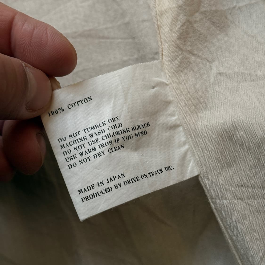 아본타지 블랙 코튼 싱글벤트 코트 MADE IN JAPAN 상품이미지6