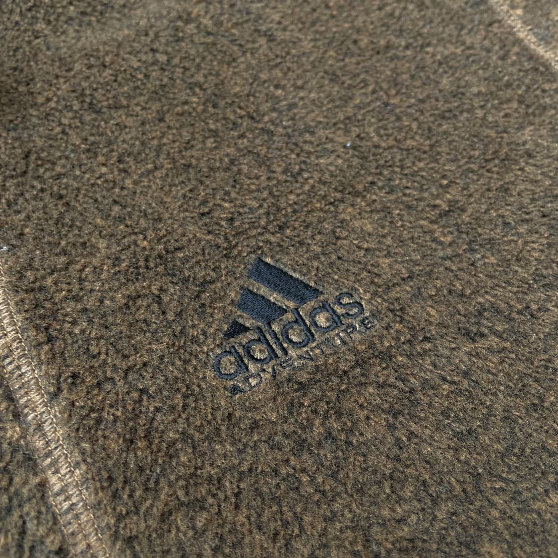 90s 아디다스 초코 브라운 올드스쿨 오버핏 후드 후리스 플리스자켓 XL 상품이미지9