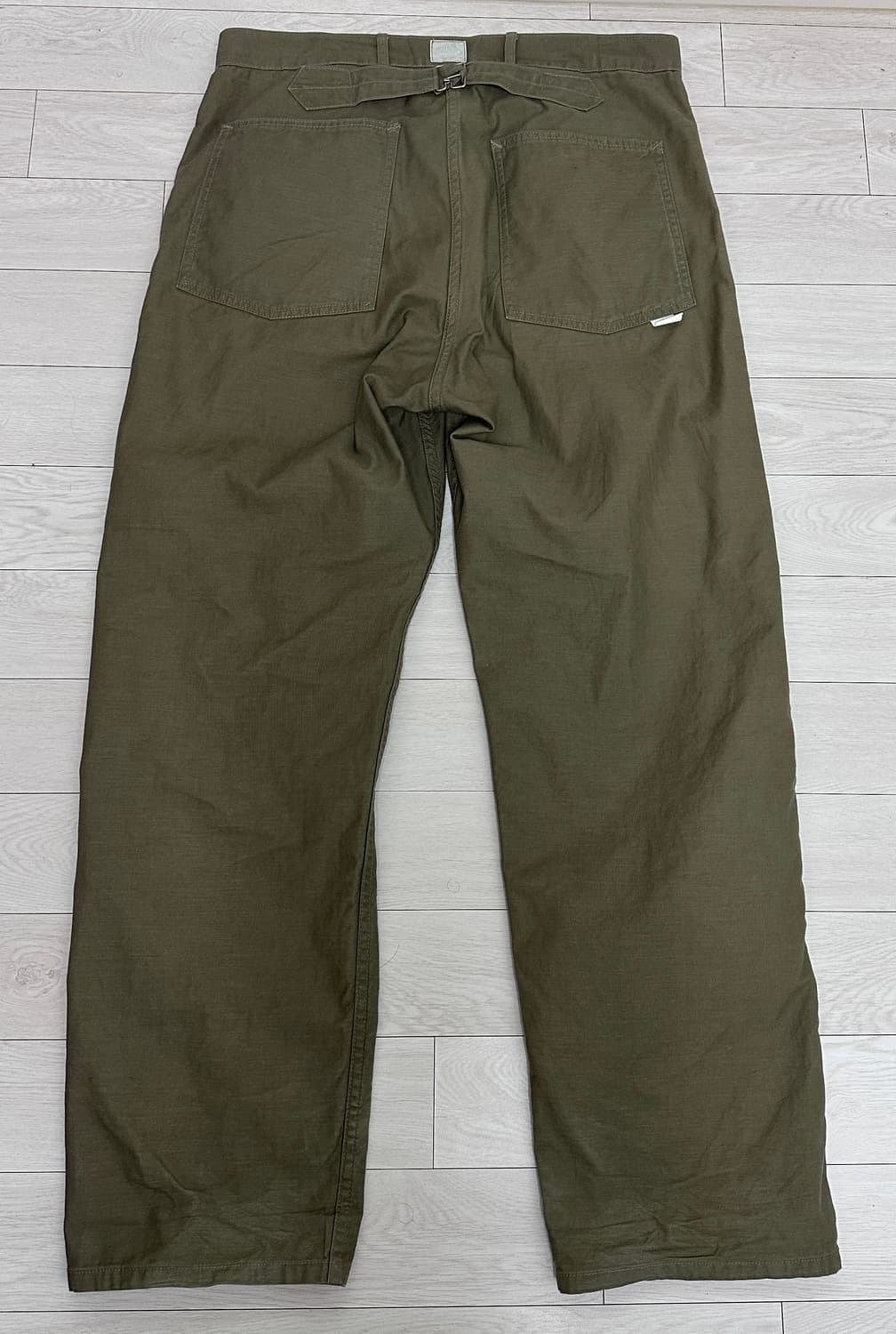 택포) 포스트오버롤즈 아미팬츠 빈티지 새틴 올리브 L 상품이미지4