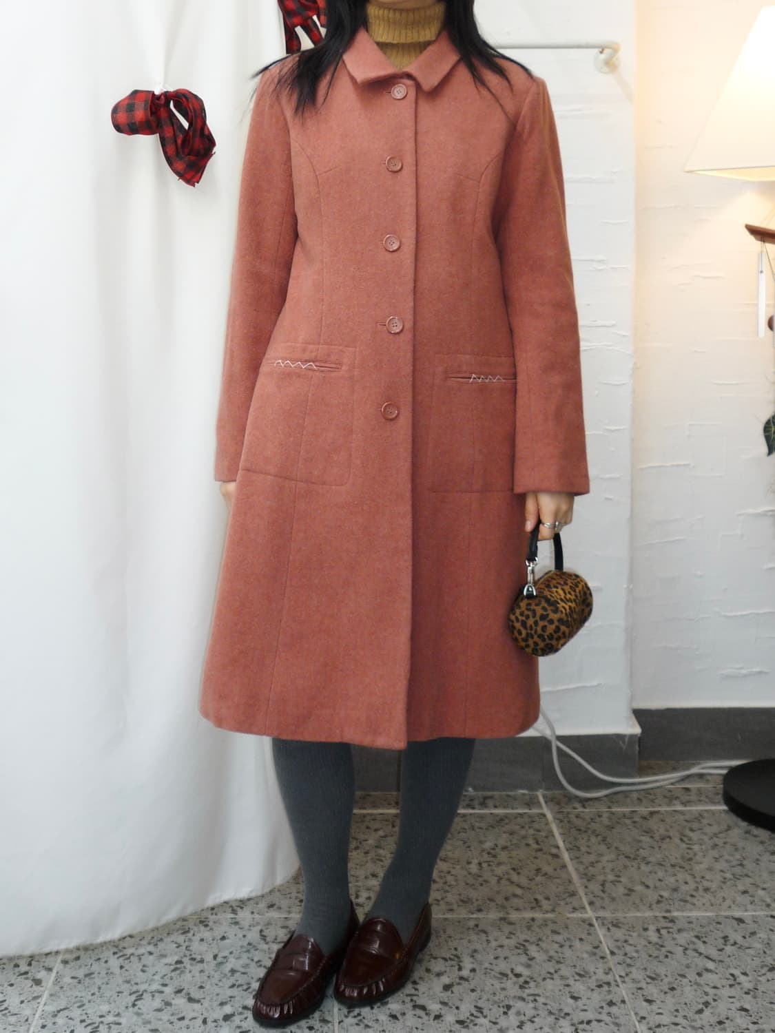 dusty rose coat 상품이미지2