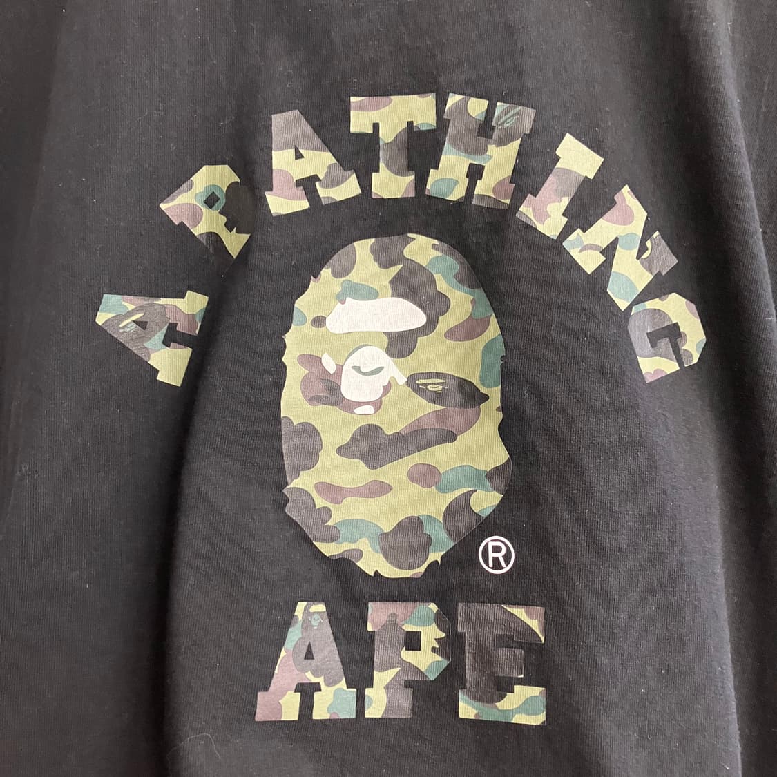 N318 베이프 퍼스트 카모 컬리지 반팔 상품이미지2