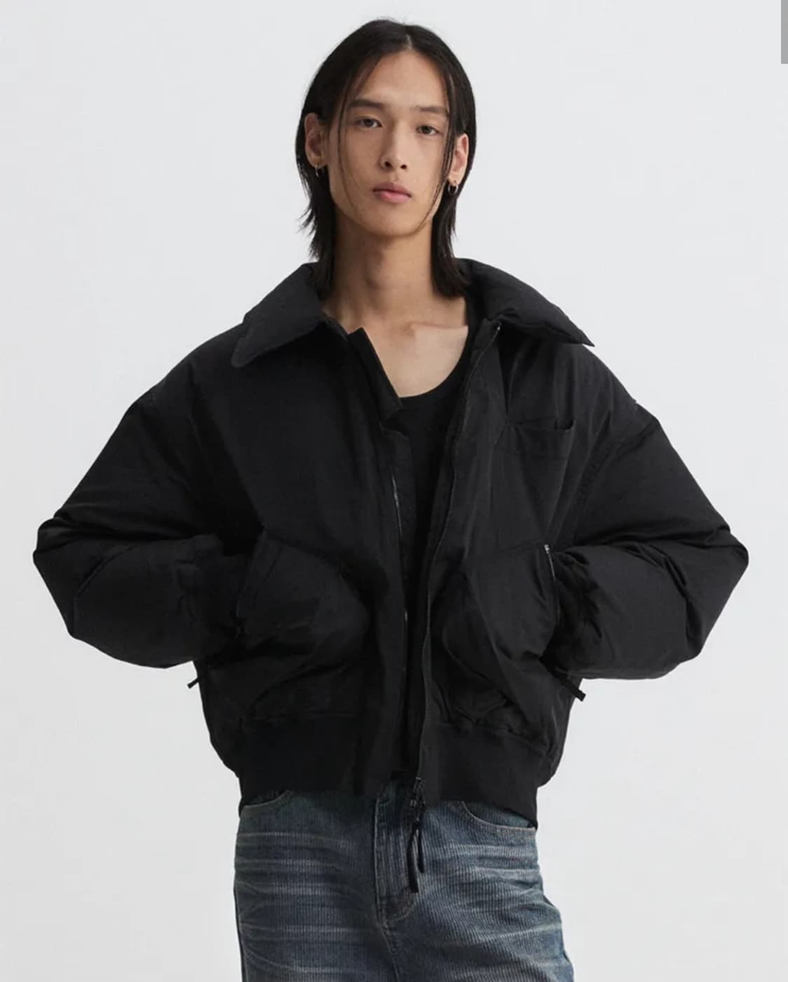 DNSR 디엔에스알 플라이트 덕다운 크롭 패딩 상품이미지4