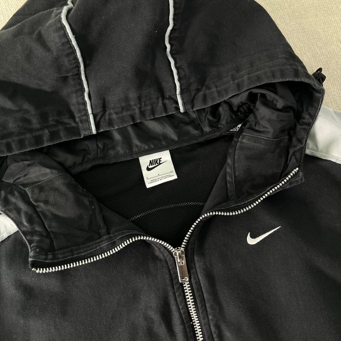 95 나이키 신형라벨 빅로고 코튼 반집업 자켓  상품이미지3