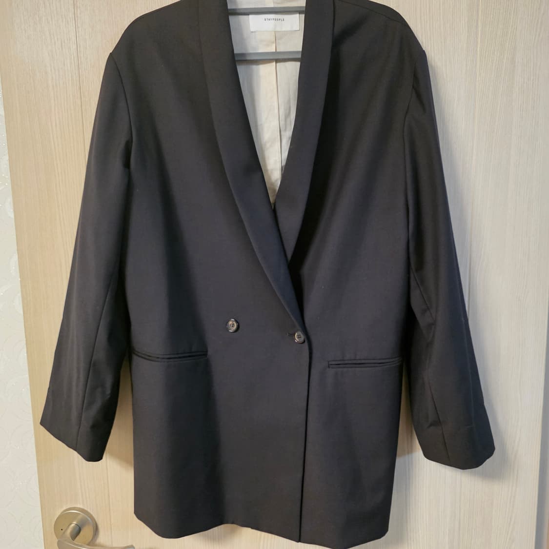 스테이피플 블랙 더블 버튼 자켓 Free 66 상품이미지1