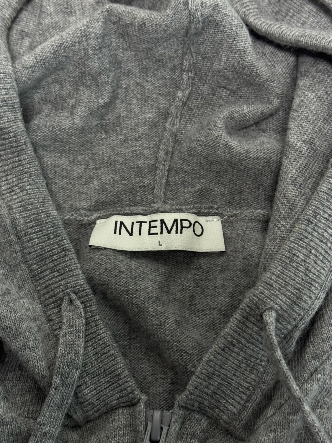 인템포무드 / 라이트 이너 니트 후디 (그레이) / L 상품이미지4