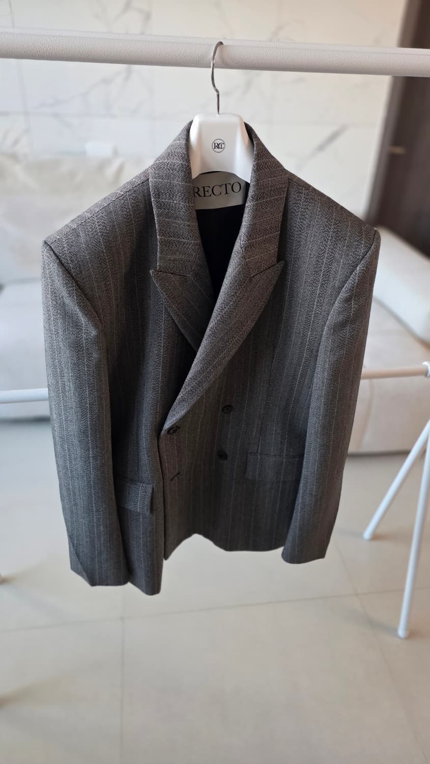 렉토 브로큰 헤링본 더블 자켓 M(준신품) 팝니다. 상품이미지3