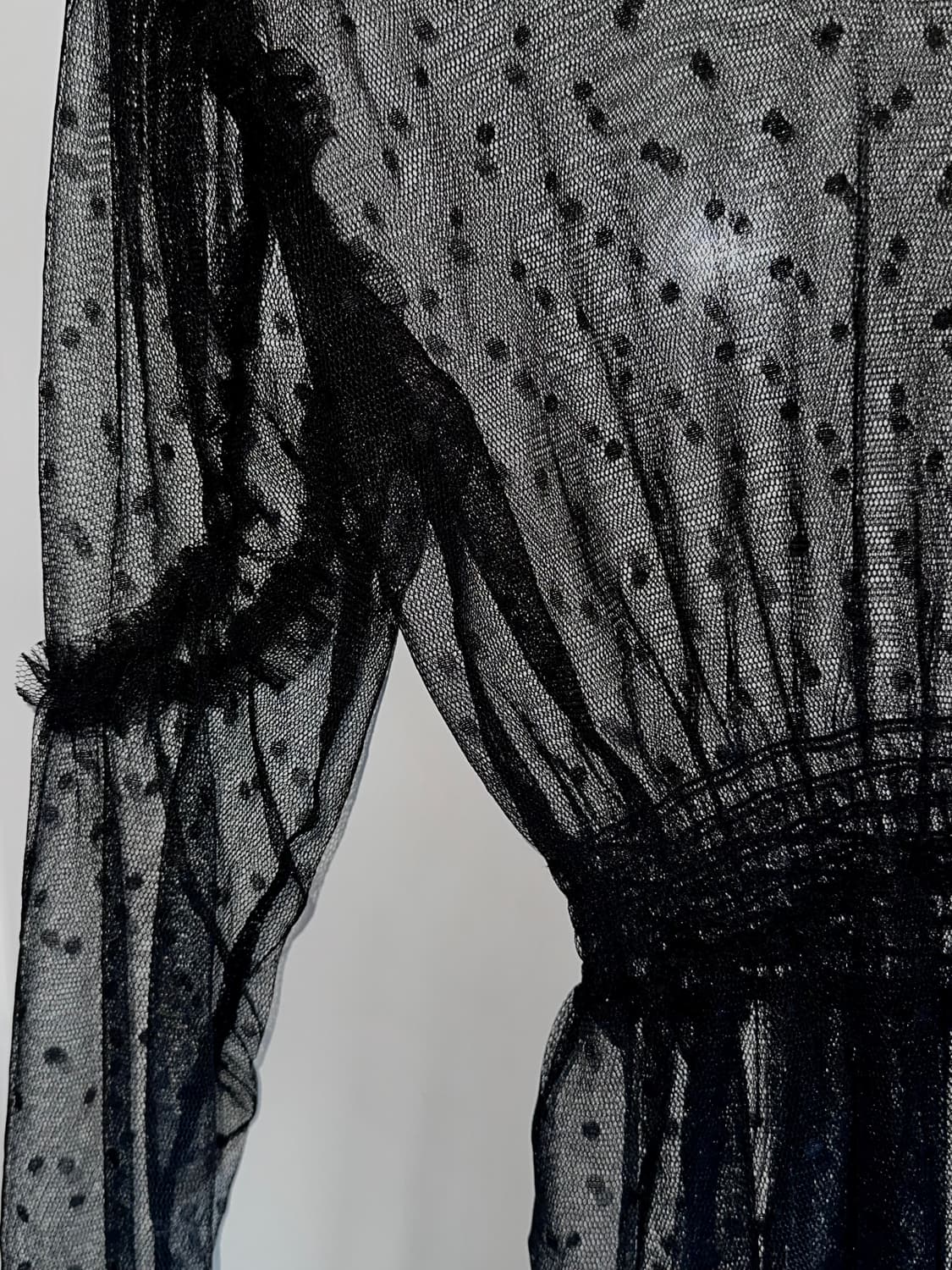 빈티지 매쉬 블라우스 상품이미지3