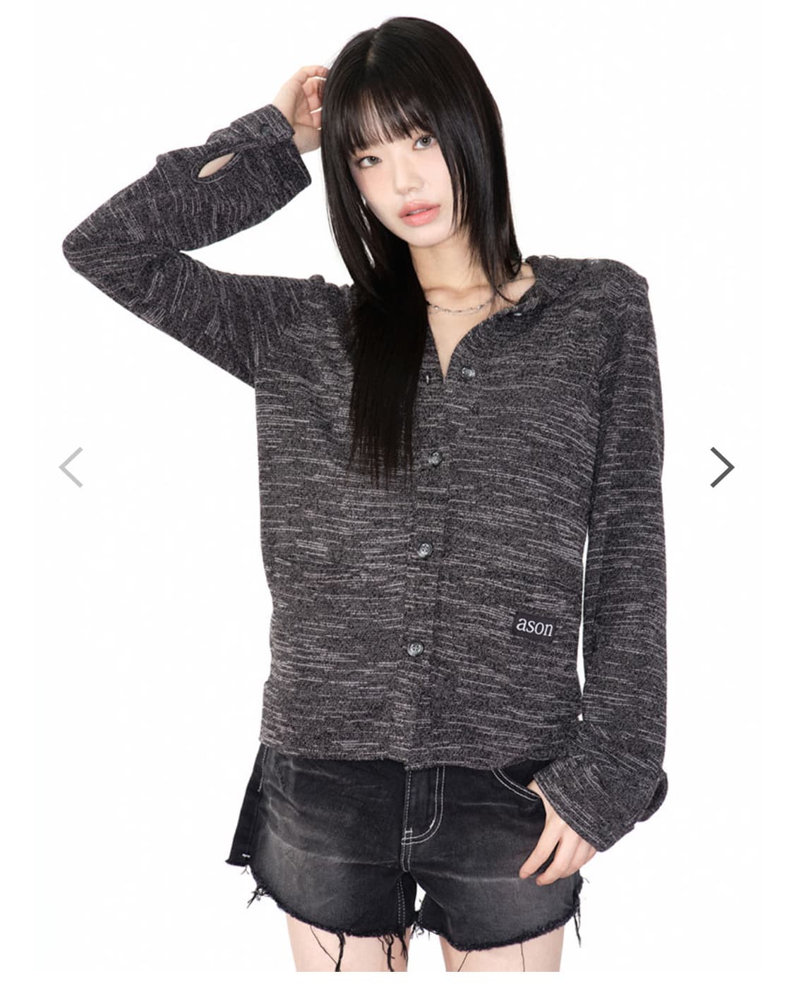애즈온 선데이 후드 가디건 상품이미지1