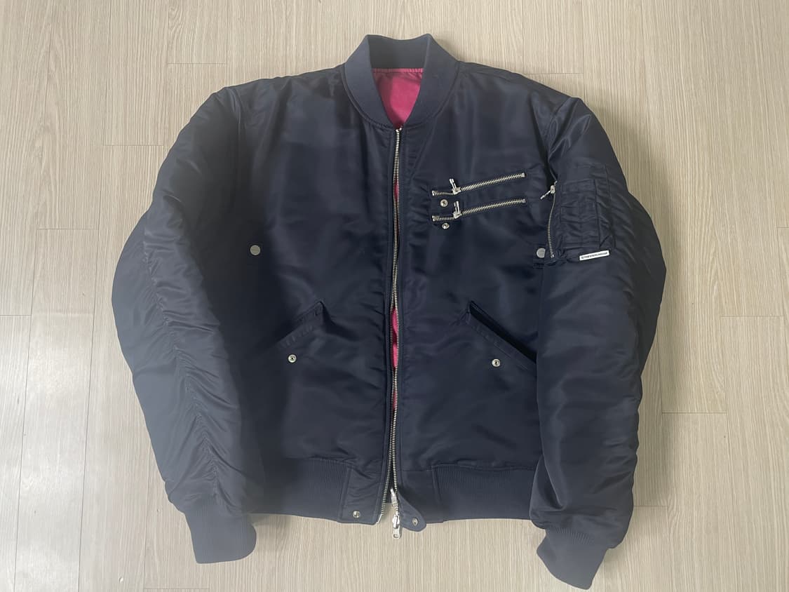 더바이닐하우스 MA-1 네이비(리버시블) 상품이미지1