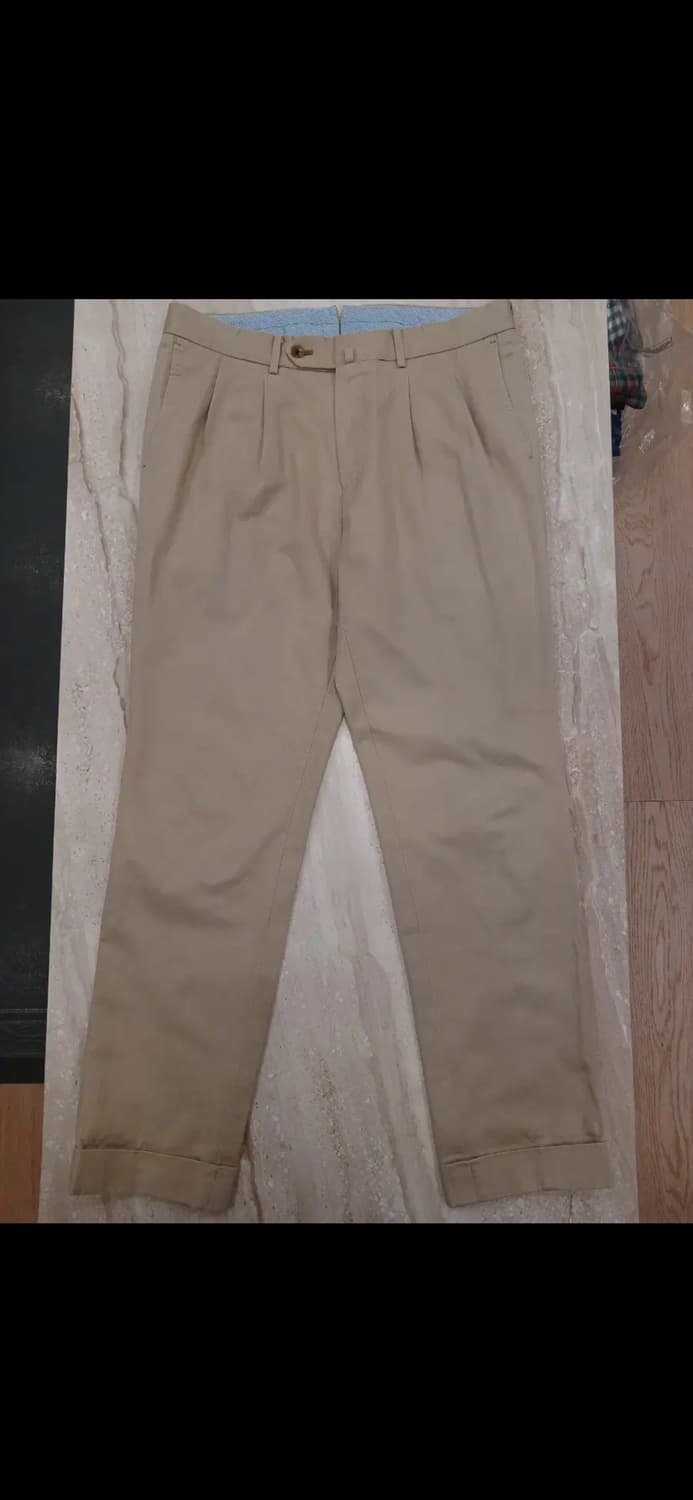 RING JACKET PLEATED CHINO PANTS 상품이미지1