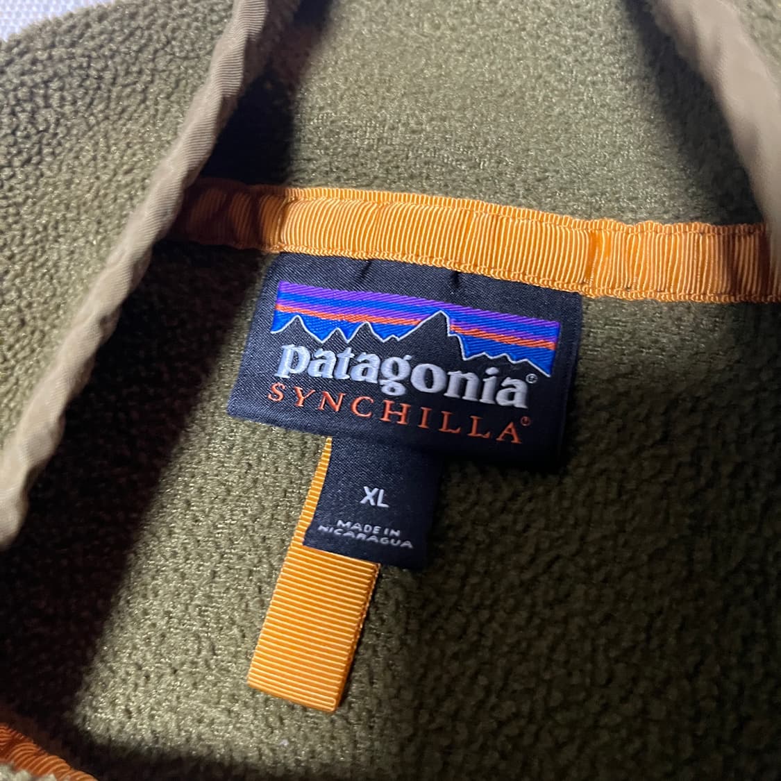 파타고니아 신칠라 스냅티 올리브그린 XL 상품이미지4