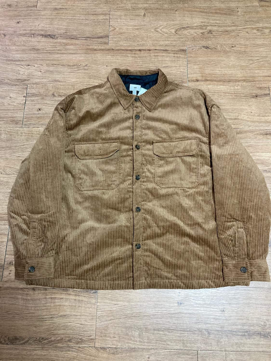 [2XL/XXL] H&M HM 에이치앤엠 루즈핏 코듀로이 셔츠 자켓 셔켓 상품이미지3