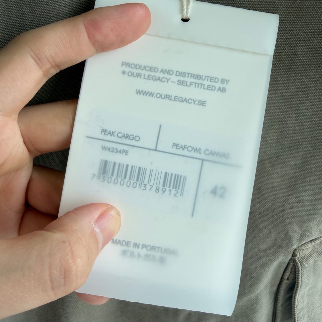 새상품(42)아워레가시 피크 카고 팬츠 베이지 상품이미지2