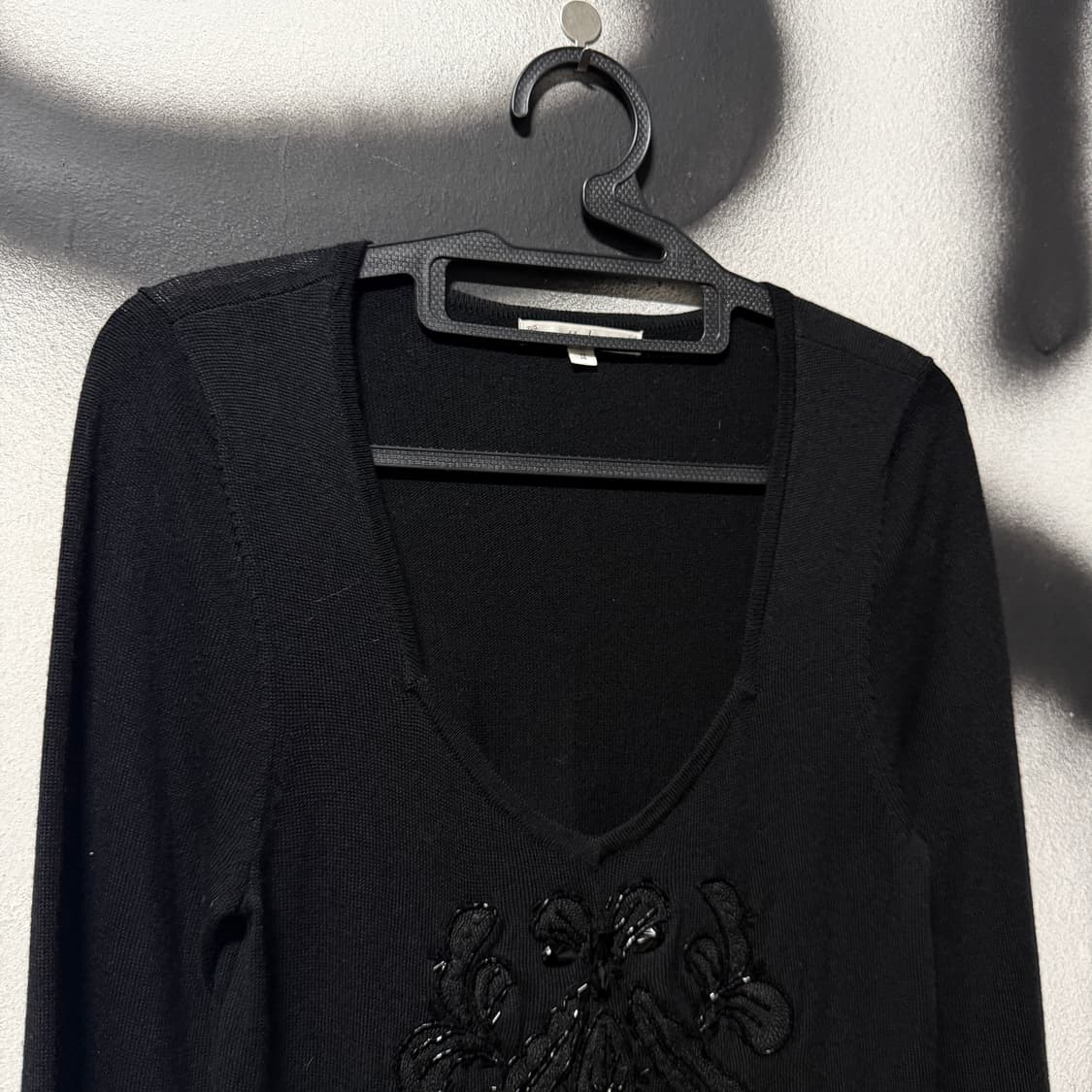 VTG 빈티지 빅 비즈 디테일 롱 니트 롱슬리브 상품이미지4