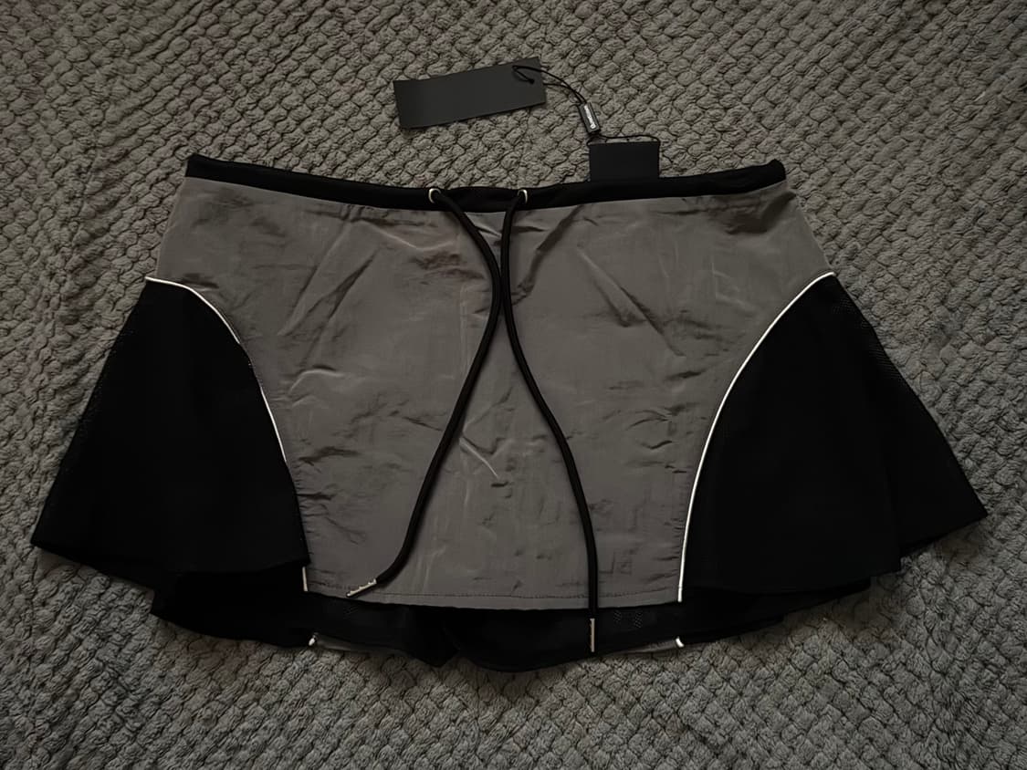 쓰리타임즈 빈티지 블록 스커트m 상품이미지3