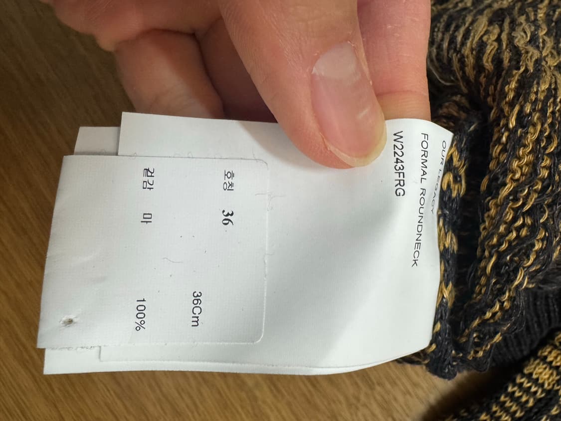 아워레가시 포멀 라운드넥 골드 지저 체크36 상품이미지4