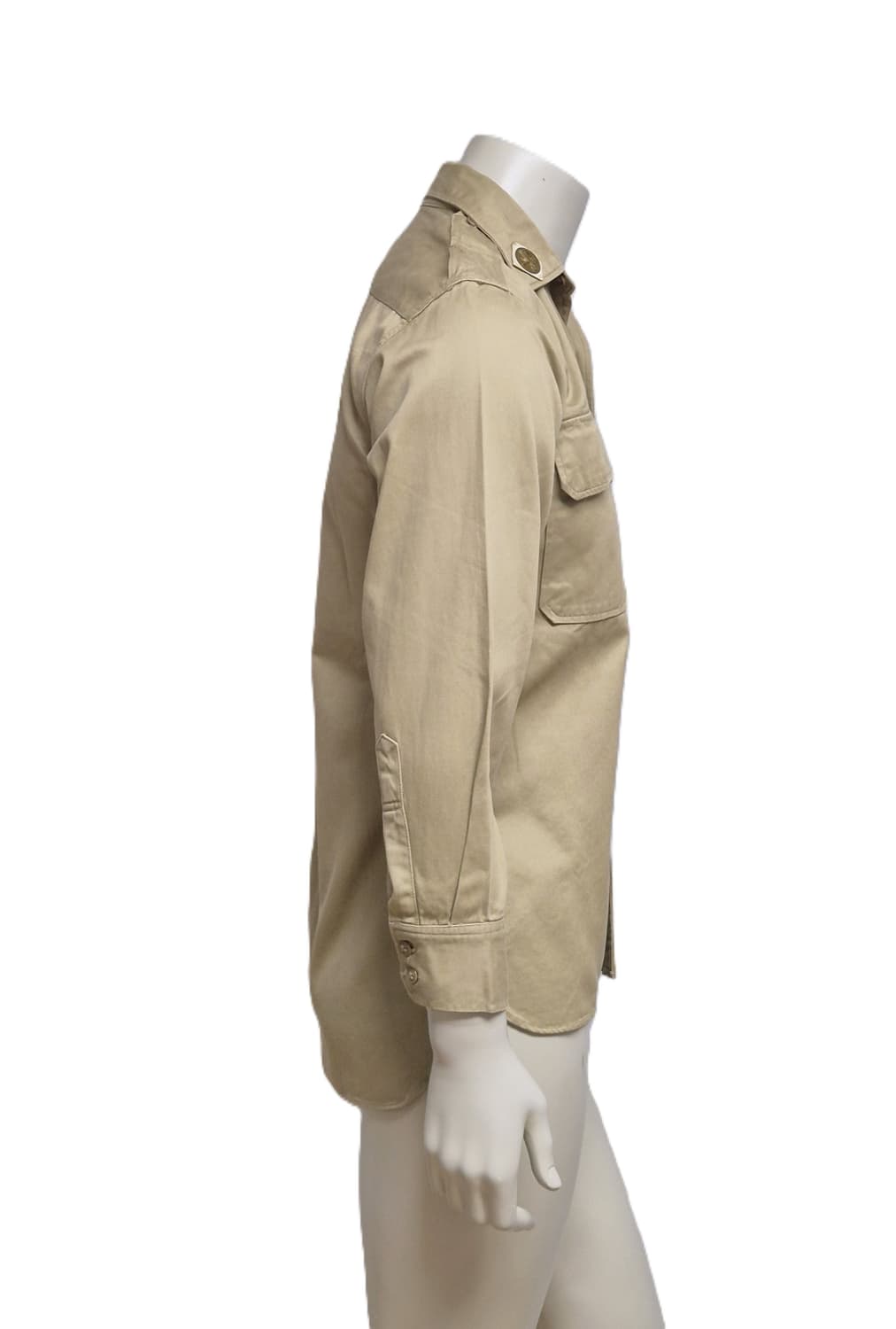 육군 구형 십자성부대 경리 정복 전투복 상의 카키 긴팔 셔츠 (S) 상품이미지3