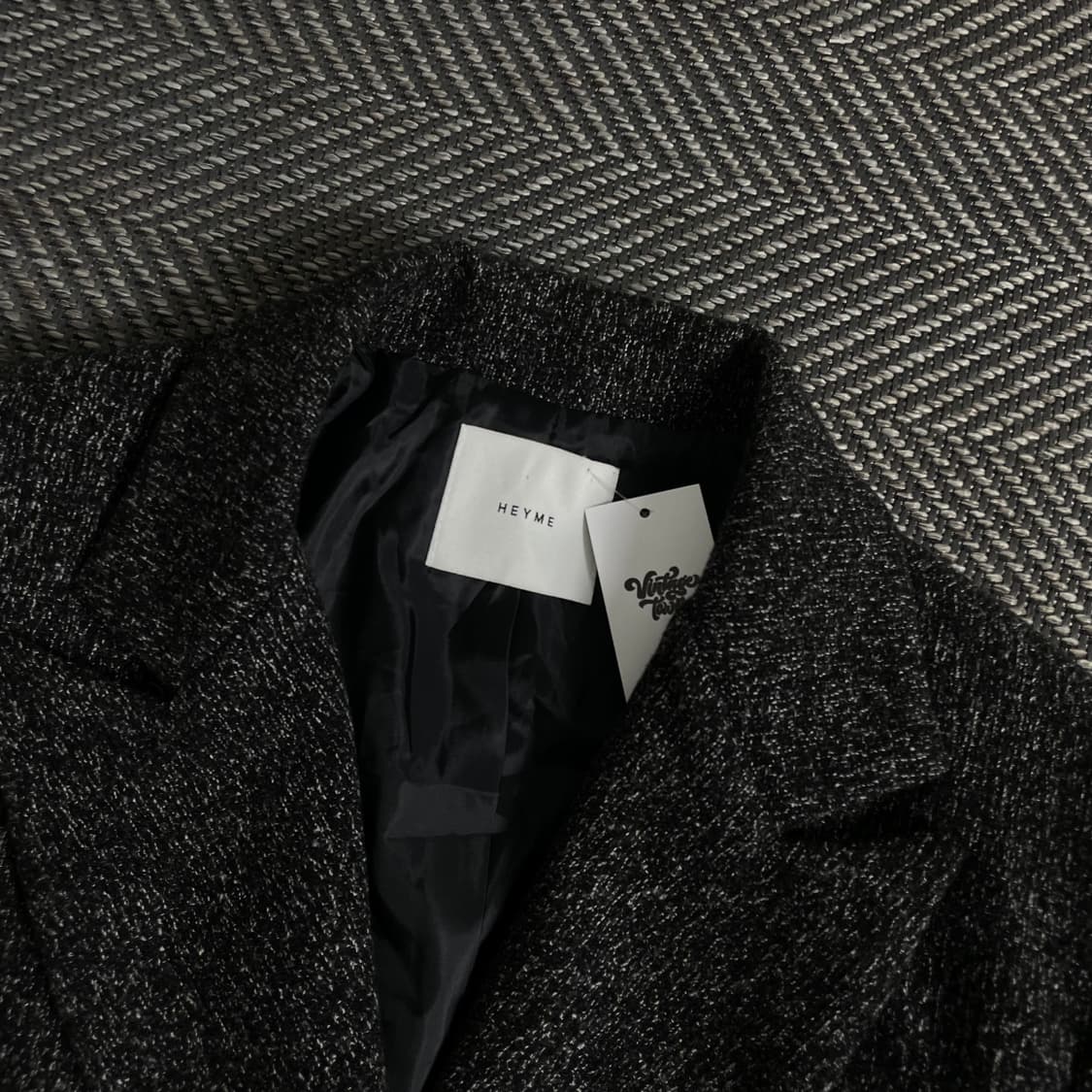 빈티지 우먼스 울 더플 하프 코트y 3557 상품이미지6