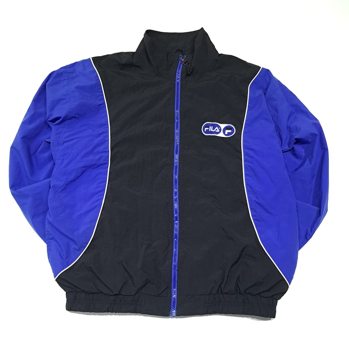 CK127 L 휠라 90s 마카오판 올드스쿨 블랙블루 자켓 상품이미지1