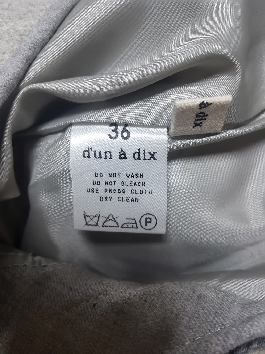 [새상품] DUN À DIX 던에이디쉬 여성용 울 혼방 하프 슬랙스 상품이미지7