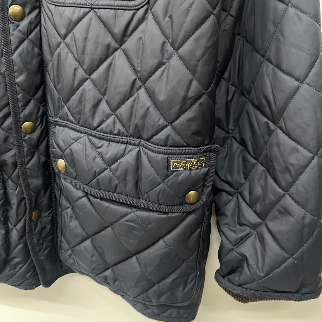 폴로 랄프로렌 네이비 퀼팅 자켓 남s 상품이미지4