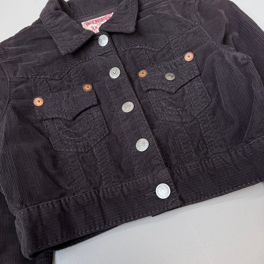 트루릴리전 Y2K 크롭 코듀로이 자켓 상품이미지5