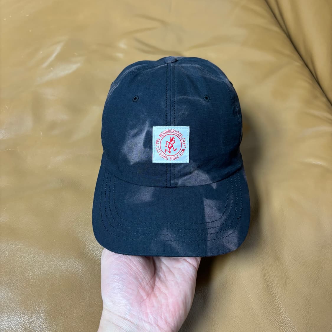 네이버후드 그라미치 6패널 볼캡 모자 타이다이 블랙 상품이미지2