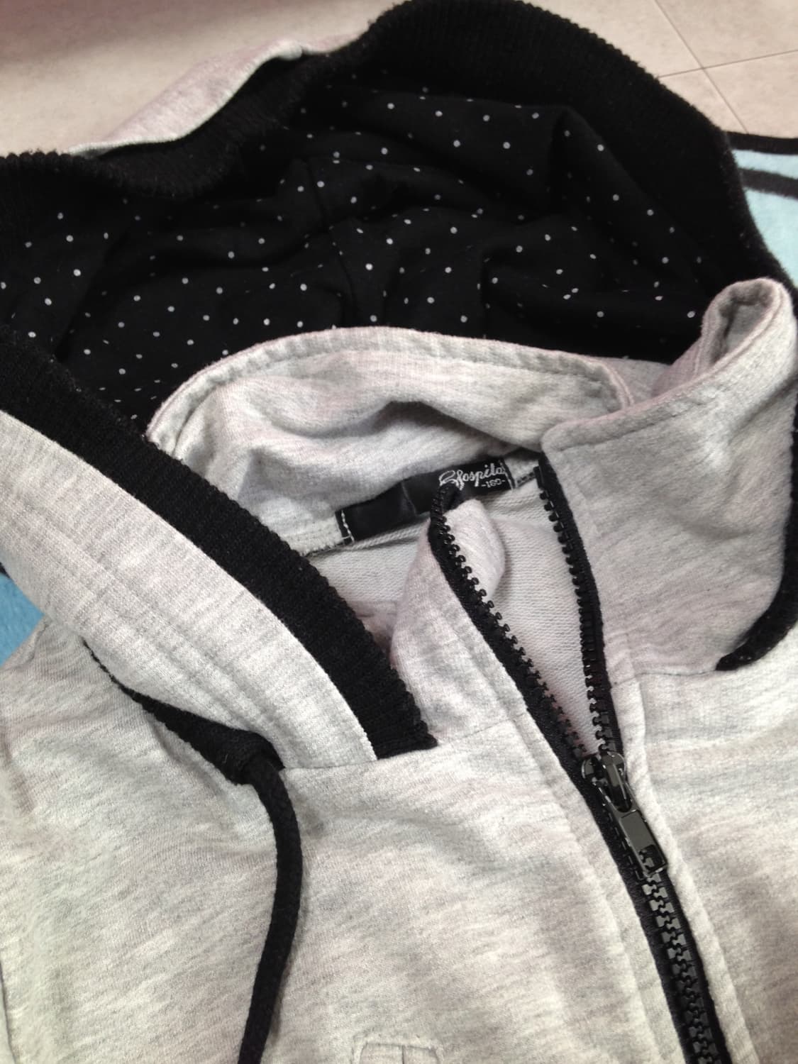 Y2K 도트 후드집업 상품이미지2