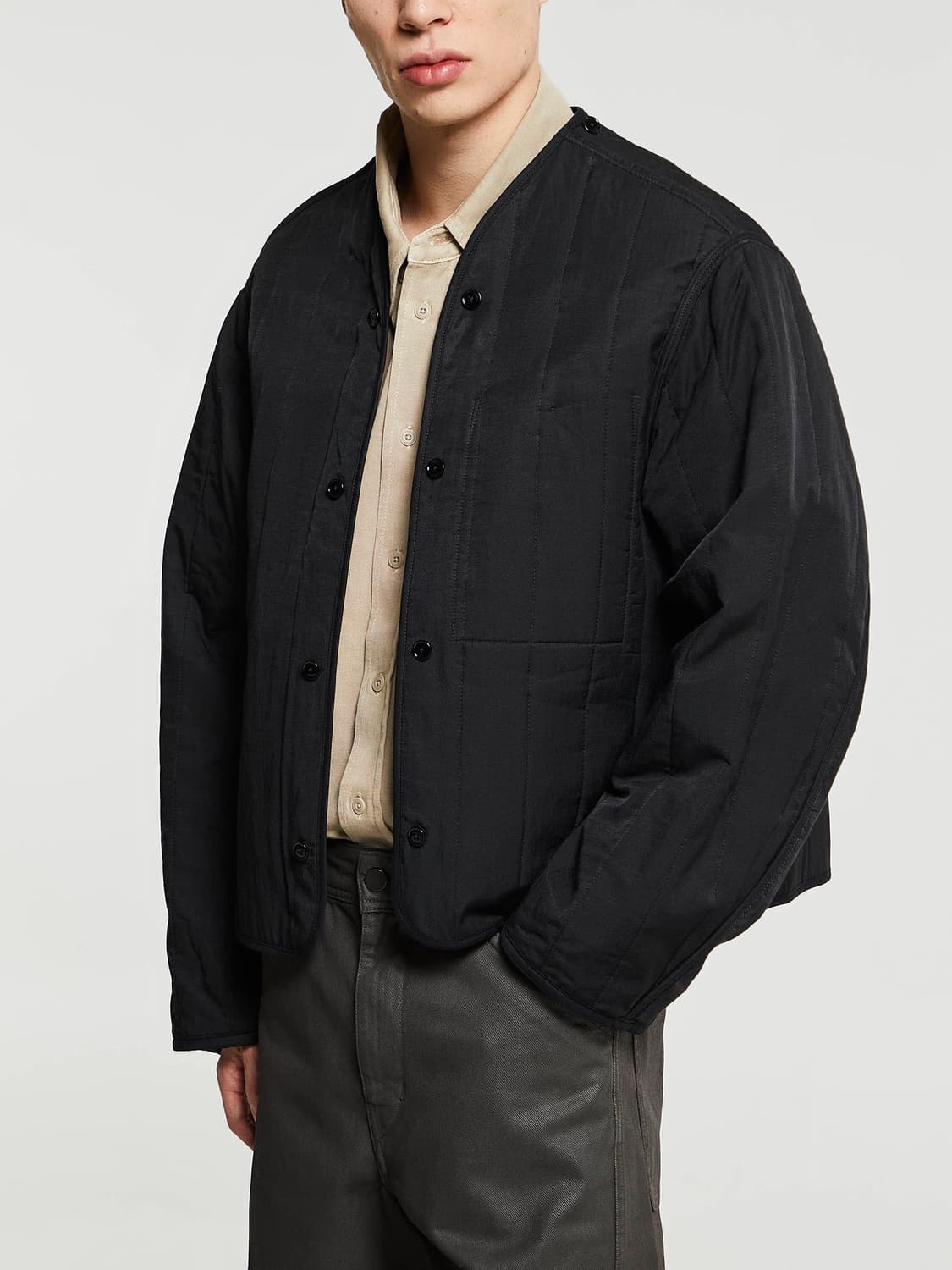 르메르 25ss 바이커 블루종 자켓 블랙 / 46 상품이미지6