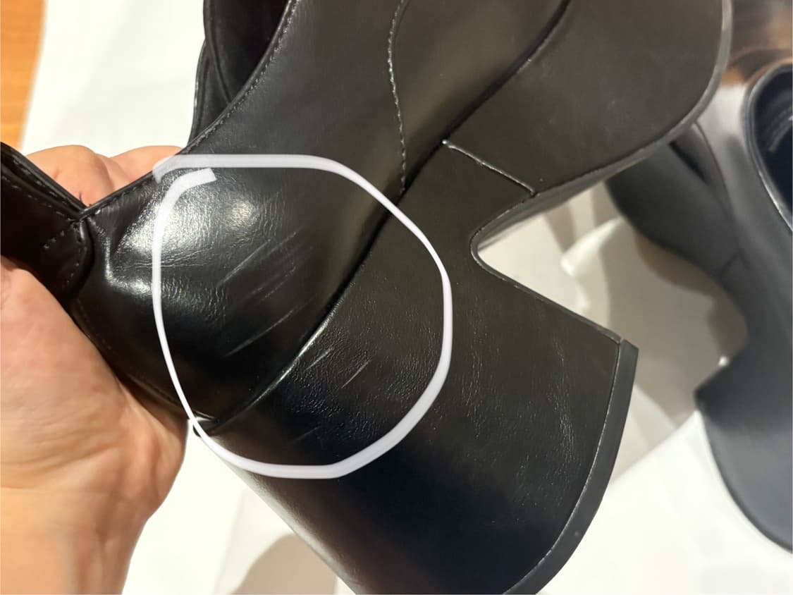 찰스앤키스 루비나 버클 청키 레더 로퍼 블랙 230 상품이미지9