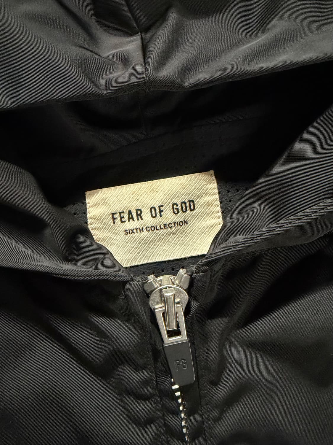 피어오브갓 6th 나일로 풀집업 자켓 블랙 상품이미지3