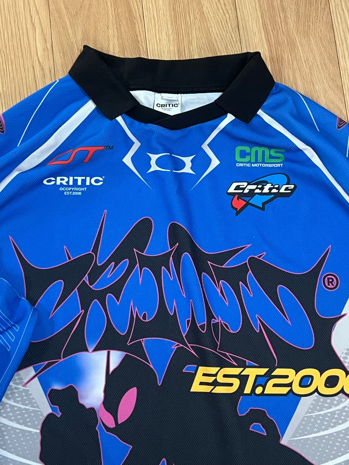 크리틱 레이싱 저지탑 프린트 블루 상품이미지2