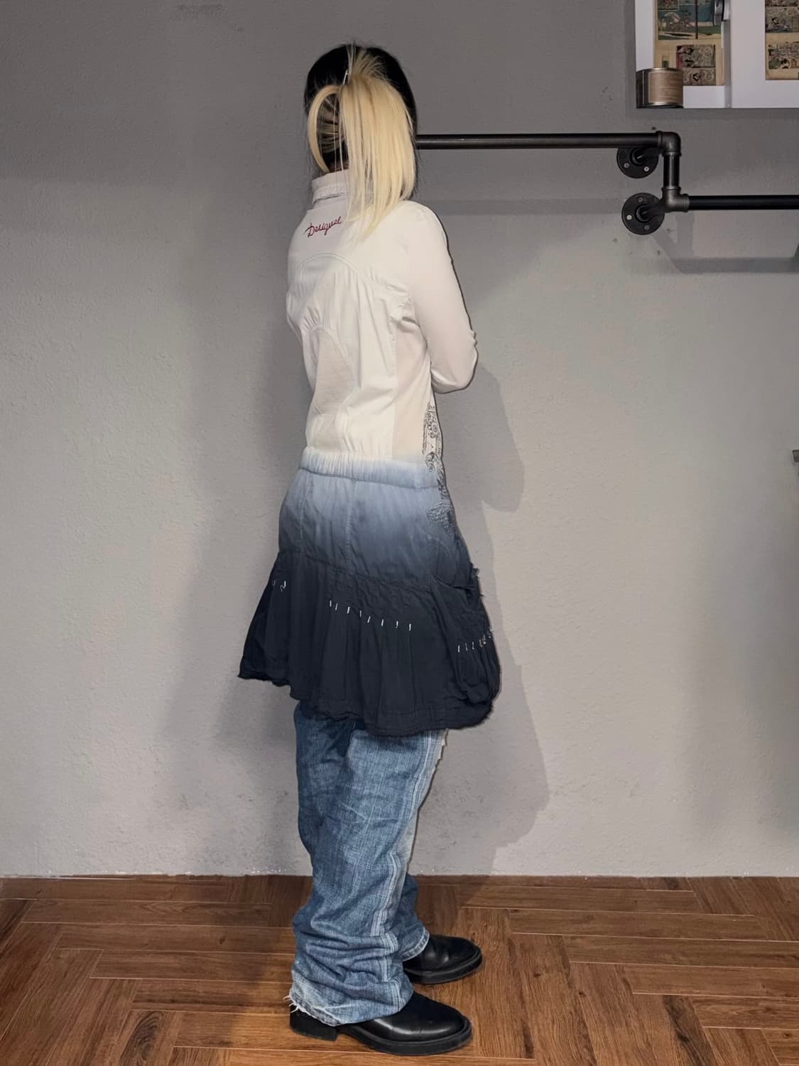 데시구알 그라데이션 집업 원피스 상품이미지4