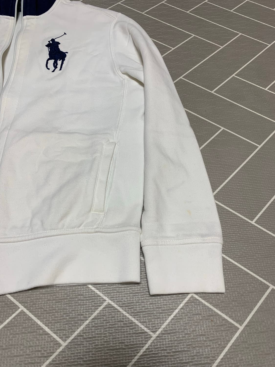 폴로 빅포니 코튼집업 화이트  상품이미지10