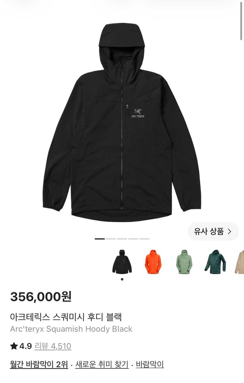 아크테릭스 스쿼미시 XL 상품이미지1