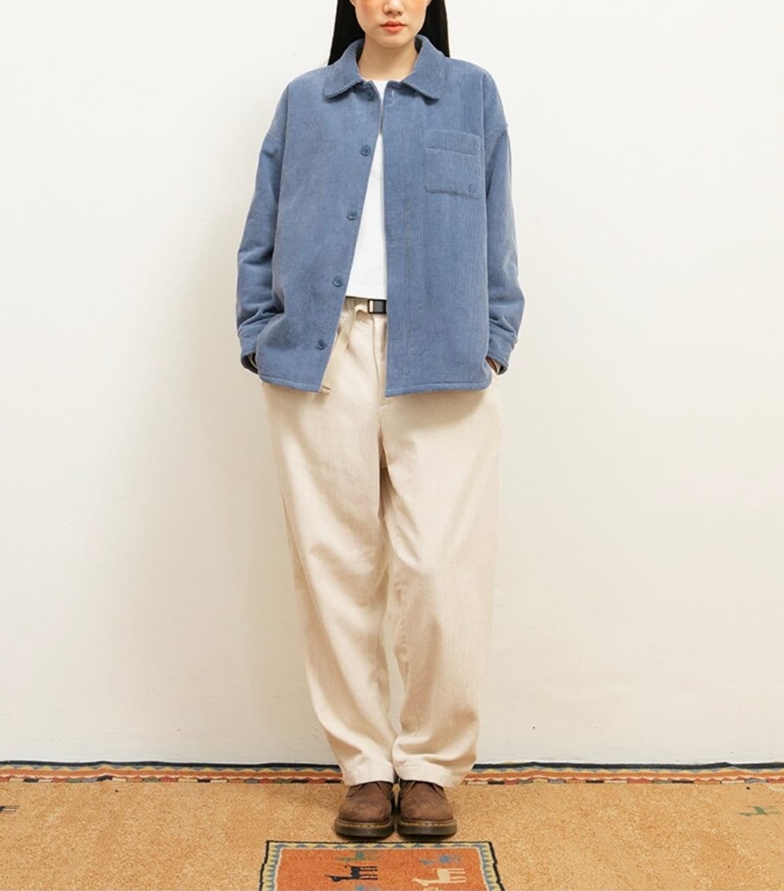 (M)여성 하이드아웃 코듀로이 패딩 셔켓 자켓 상품이미지2