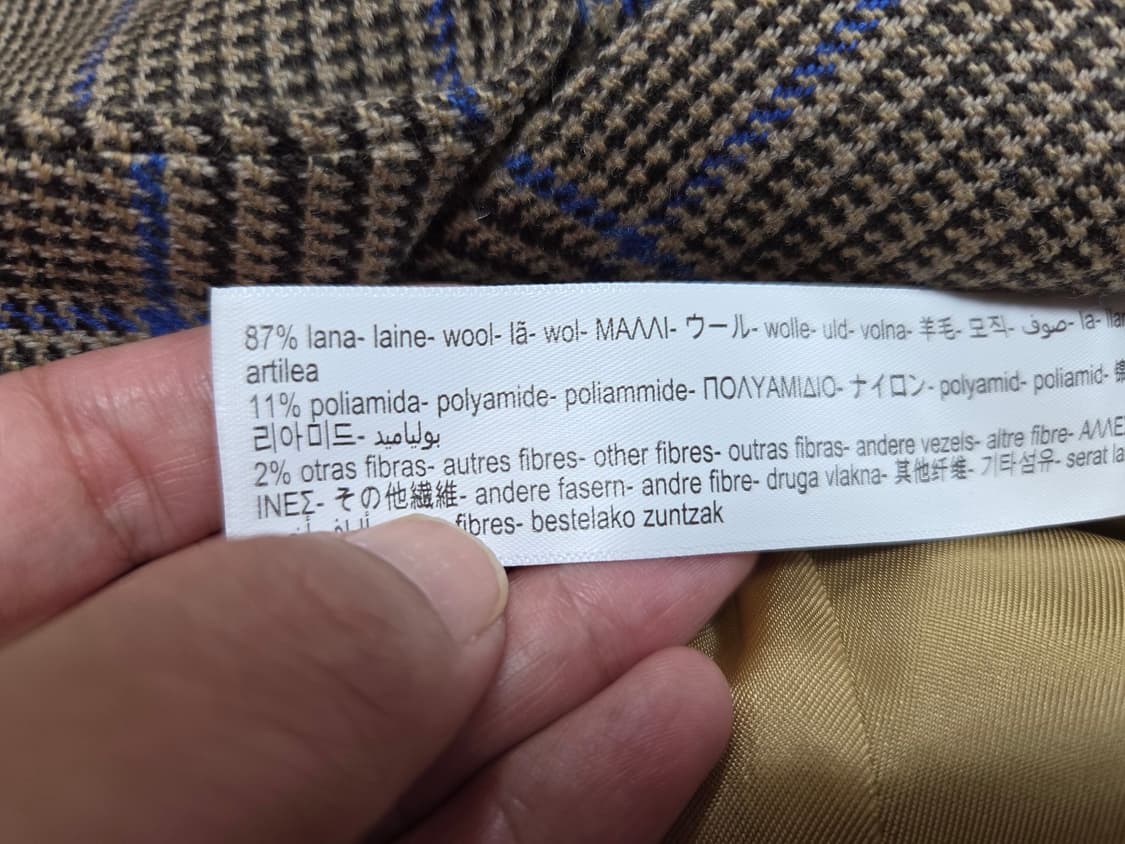 마시모두띠(Massimo Dutti) 체크 울자켓 55 상품이미지8