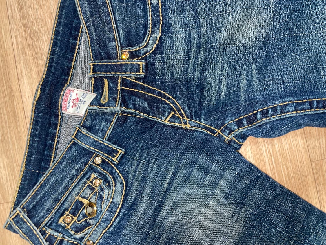 트루릴리젼 큐빅 로우라이즈 데님 팬츠 상품이미지2