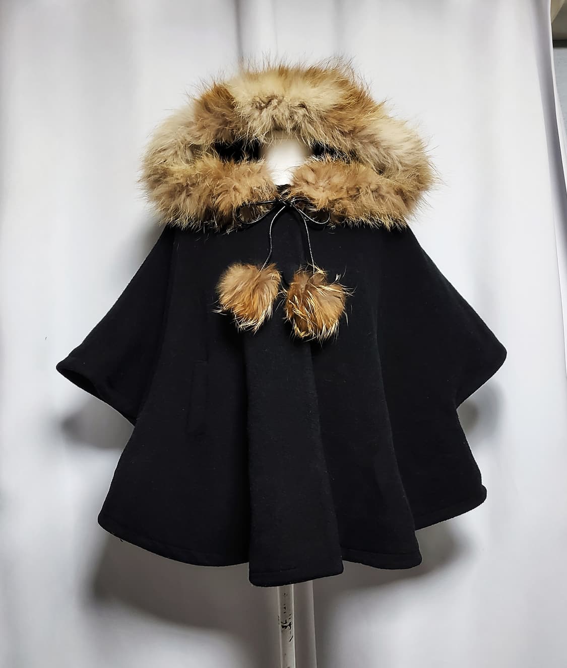 빈티지 망토 판쵸케이프코트 달천 공겜여주 긱시크 히메로맨틱갸루 핀터깔펑크 상품이미지1