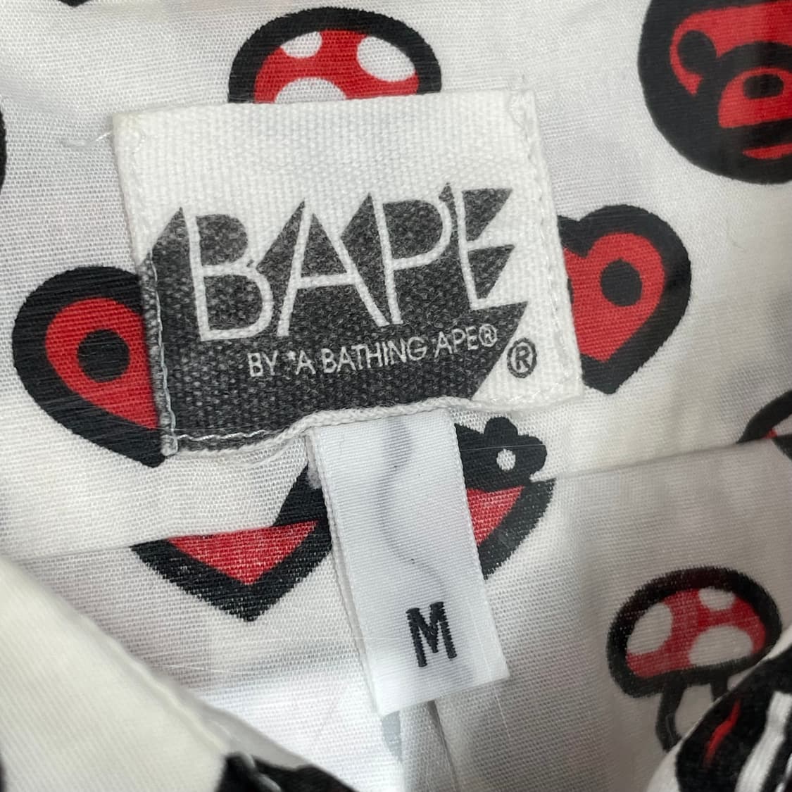 베이프 마일로 bape milo 패턴 반팔 셔츠 상품이미지2