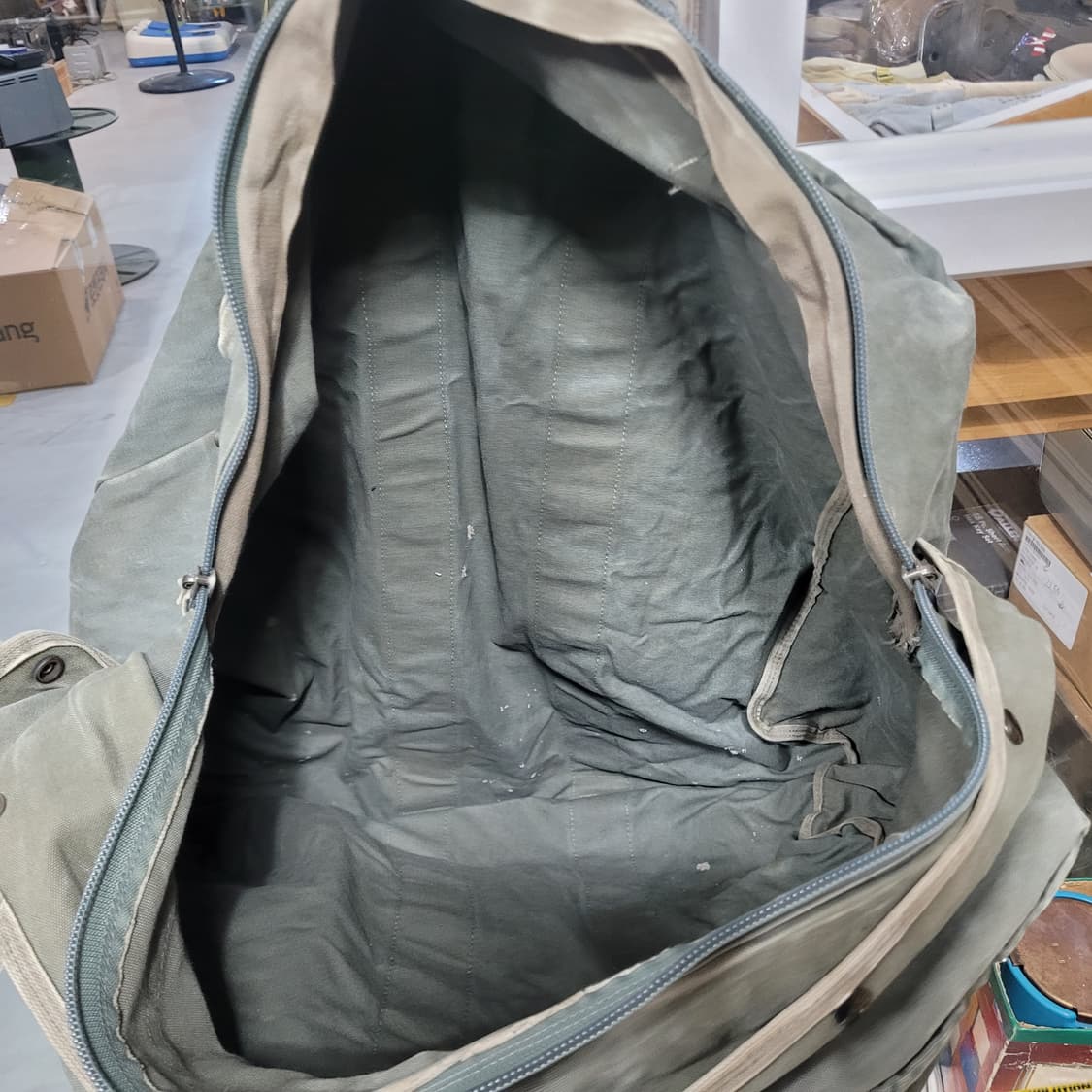 미 빈티지 캔버스 대형 공군 더플백 상품이미지6