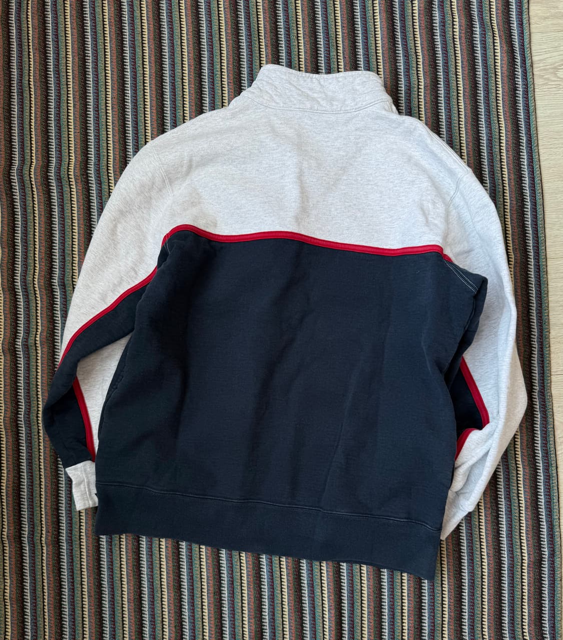 슈프림 투톤 하프집업 맨투맨 상품이미지3