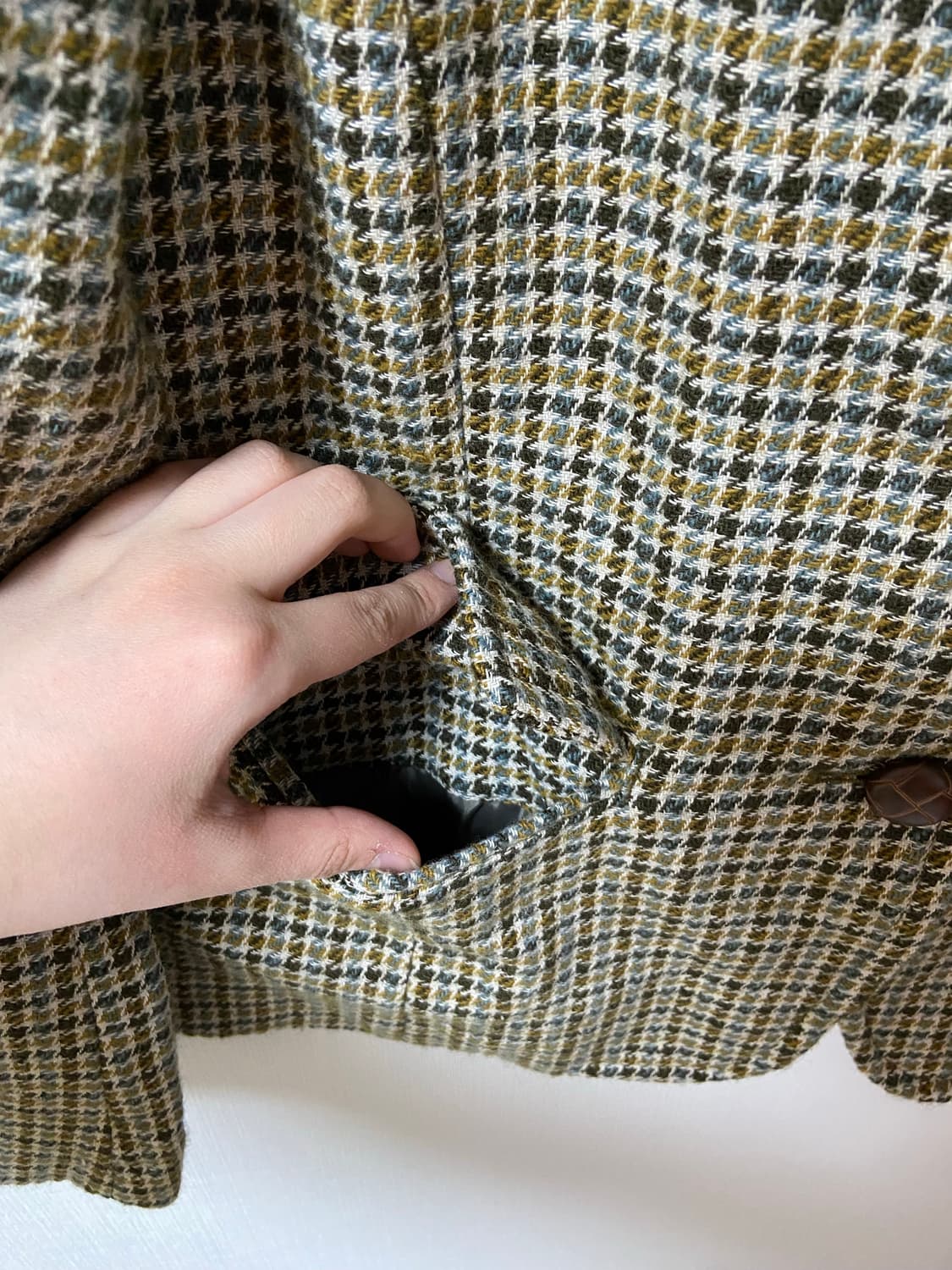 일본 빈티지 하운드투스 체크 자켓 상품이미지4