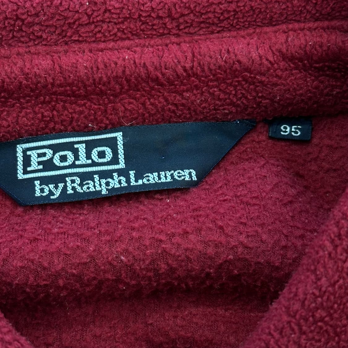 95 폴로랄프로렌 1990s 레드 플리스 자켓 상품이미지4