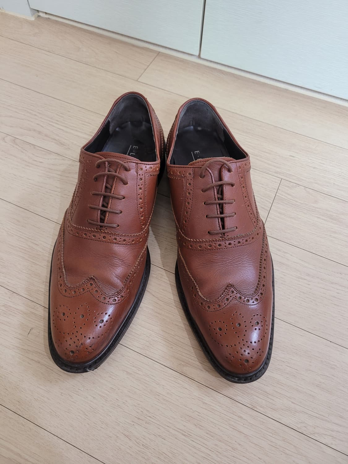 엘칸토 Elcanto 남자 윙팁 구두 로퍼 280 브라운 상품이미지3